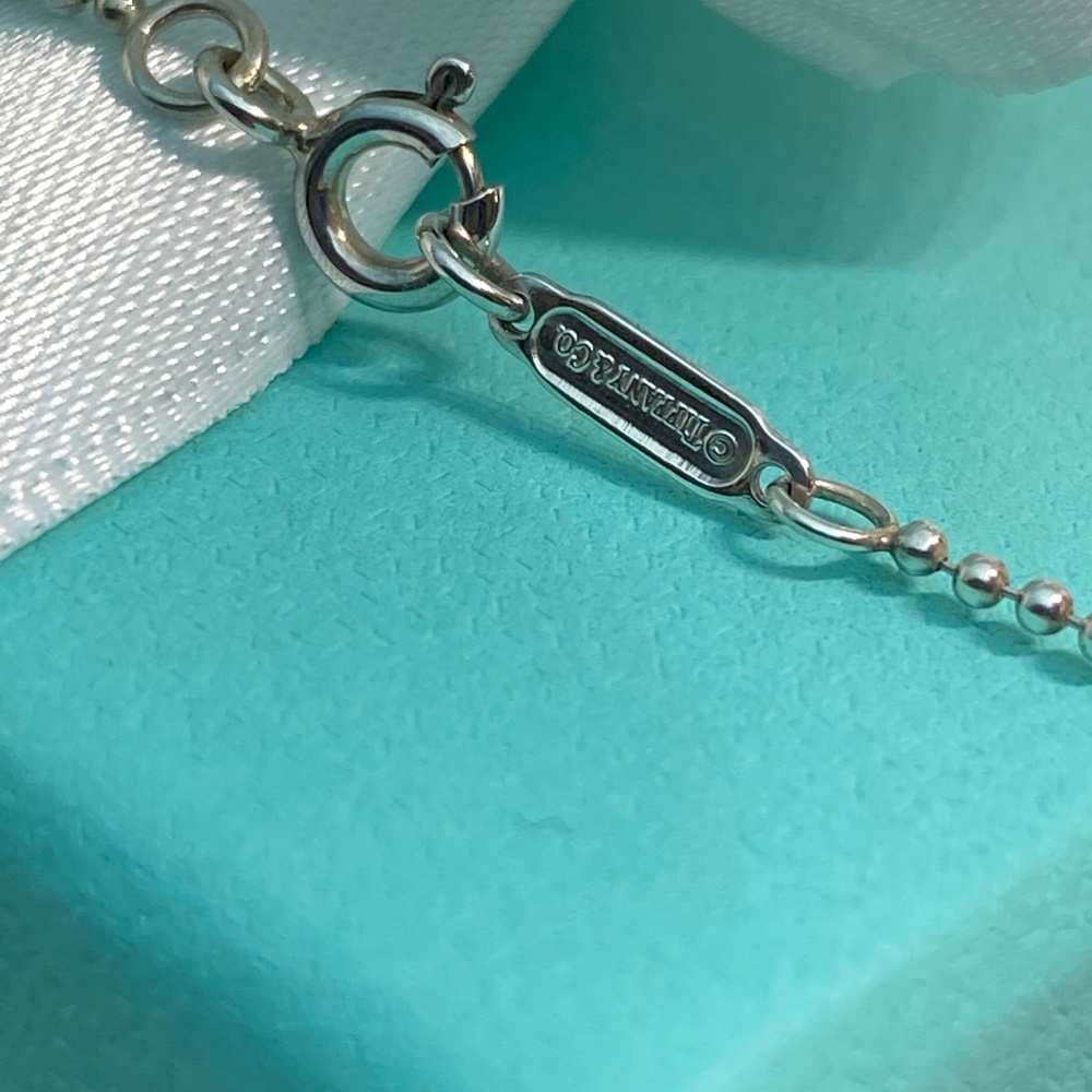 Tiffany & Co. Paloma Picasso Red Enamel Love Heart Necklace Sterling Silver 16” - Picture 8 of 8